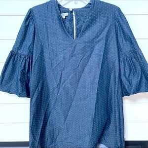 Natalie deayala blue blouse size medium